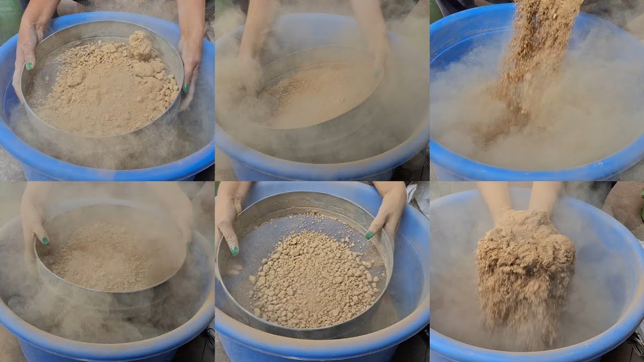Super Dust Powder Natural Mud Sifting And Pebbles Crumbling 