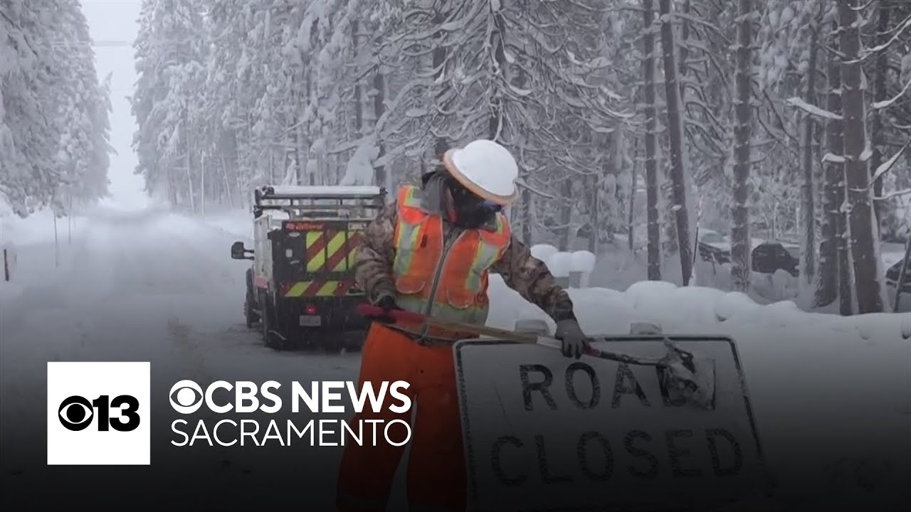 Many enjoy the weather as heavy snow brings closure to Highway 50 in Sierra