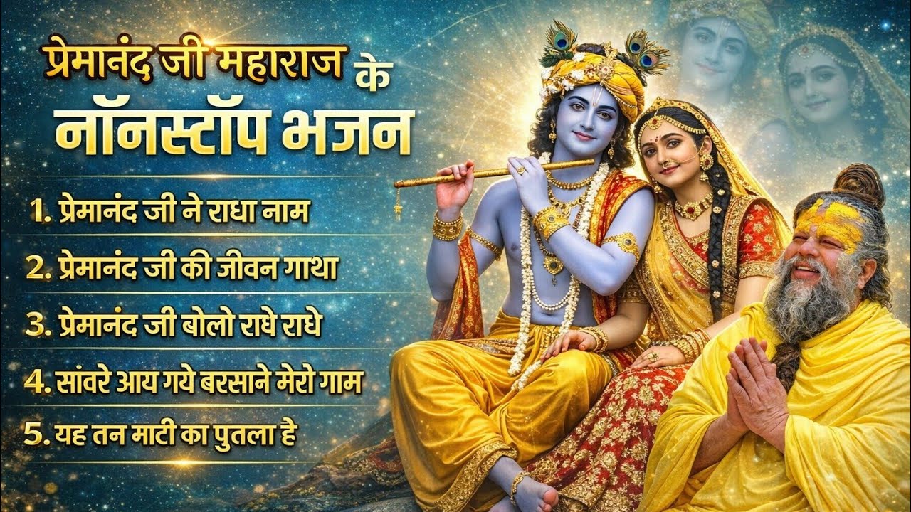 Nonstop Radha Krishna Bhajan | Premanand Maharaj Ke Bhajan | Bhajan 