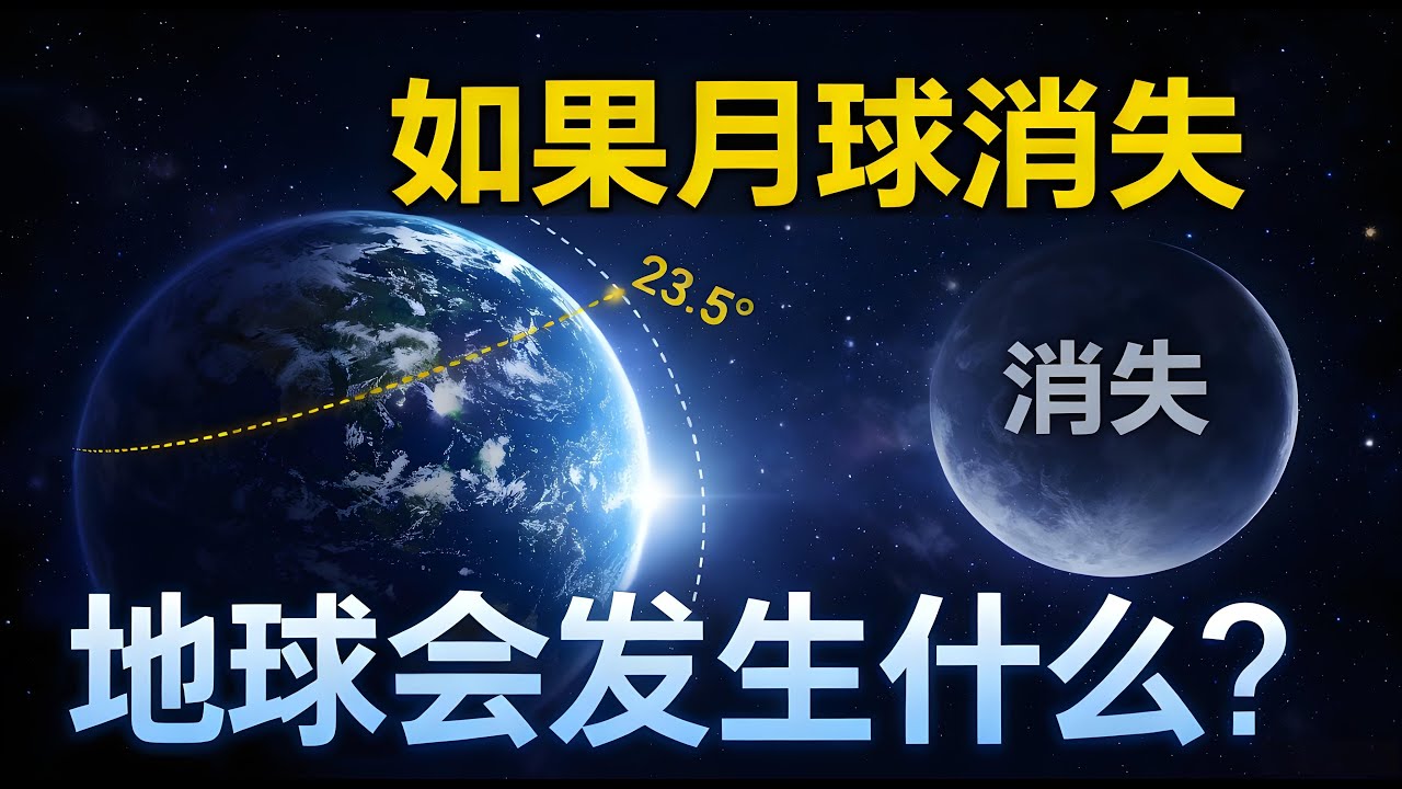 如果月球消失，地球会发生什么？一场关于引力、稳定与生命的科学推演