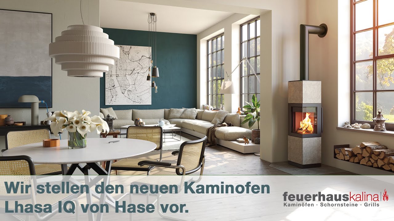 Kaminofen Hase Lhasa IQ - Befeuerung im Feuerhaus Kalina
