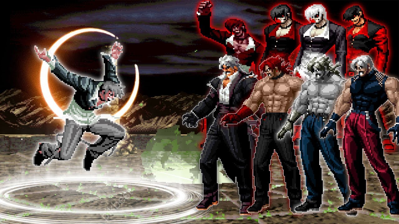 [KOF Mugen] Босс Ороти Иори CY против босса Ругала, команды Red Flame Иори Ягами