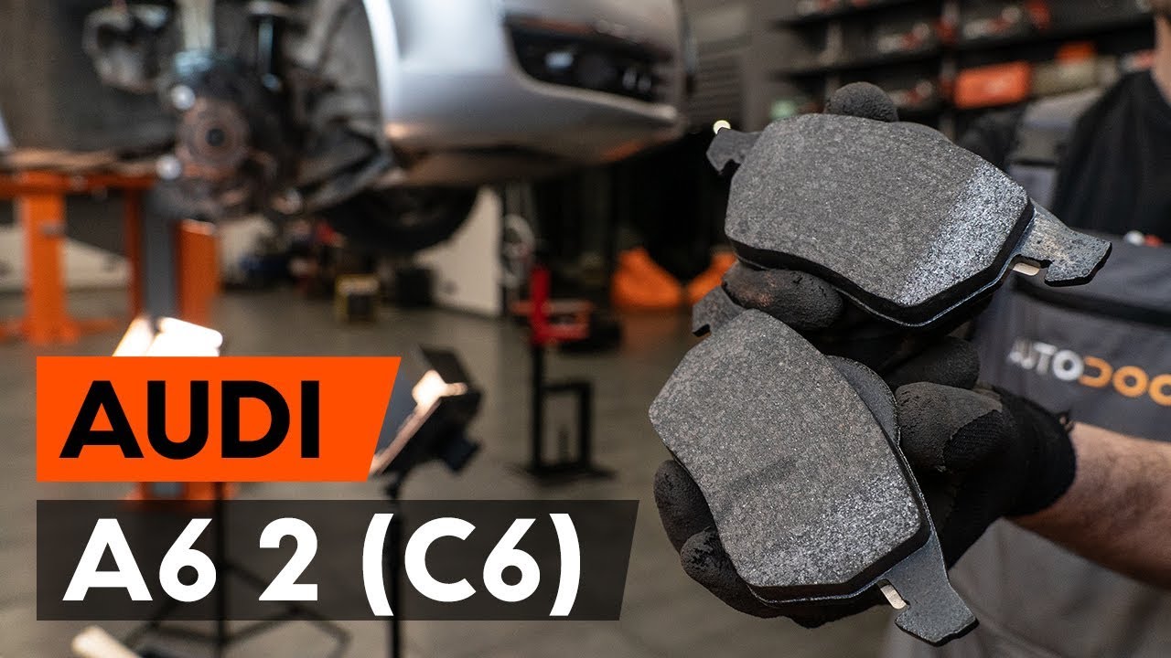 Kako zamenjati sprednjih zavorne ploščice na AUDI A6 (C6) [VODIČ AUTODOC]