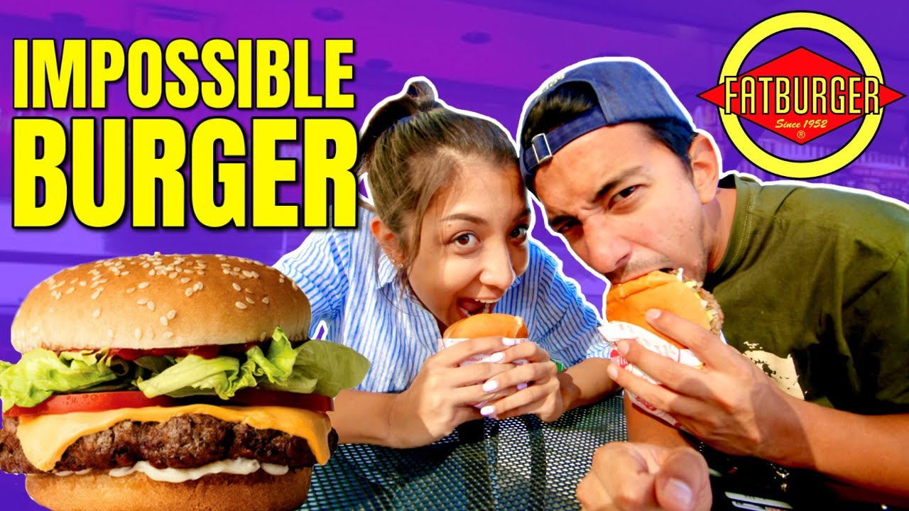 Fat Burger and The Impossible Burger / Vegan Burger at Fat Burger