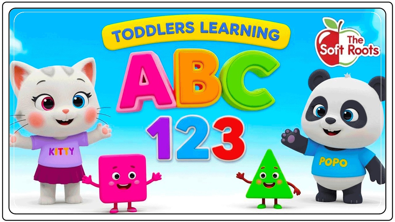 Preschool Learning activities for 3 year olds at home | Learn ABC Phonics Shapes Numbers Colors 🌈