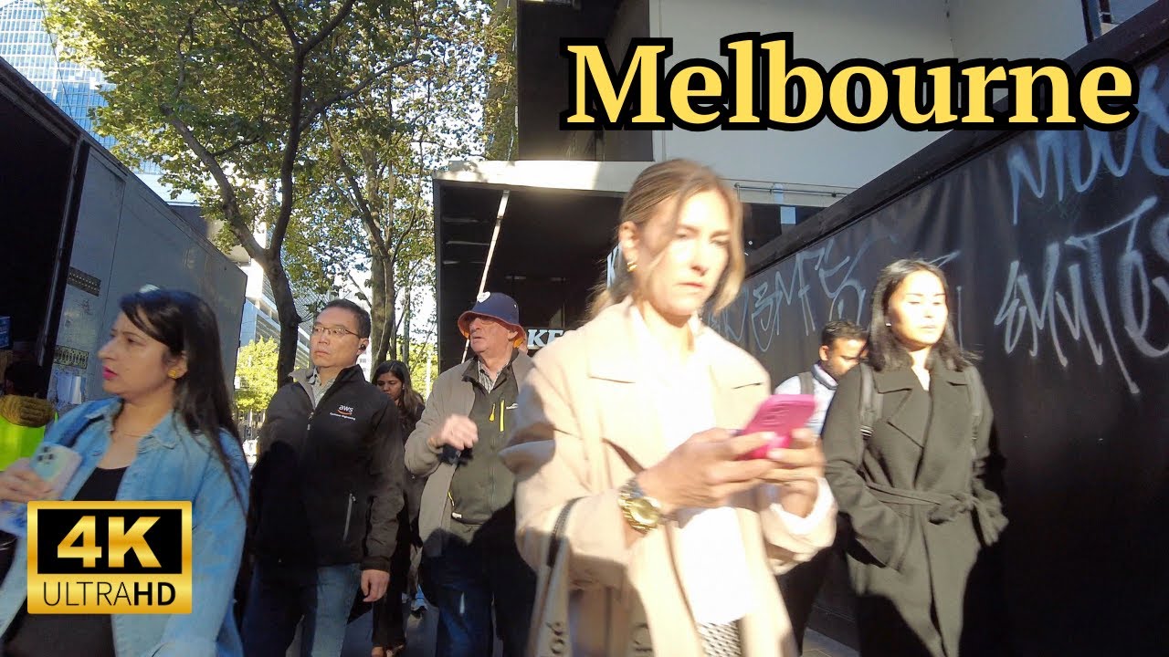 MELBOURNE Morning Walk | Melbourne City Vibrant Southern Cross Station