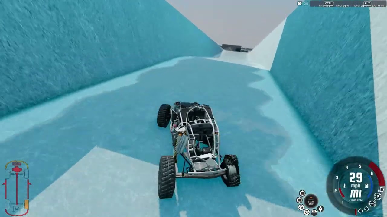 Downhill endurence with random cars
