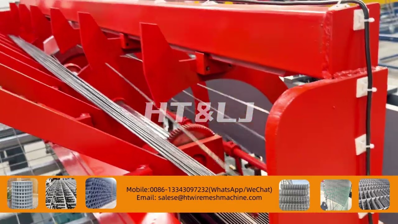 Automatic wire mesh welding machine with mesh rolling machine.#wiremeshmachine #weldedwiremesh