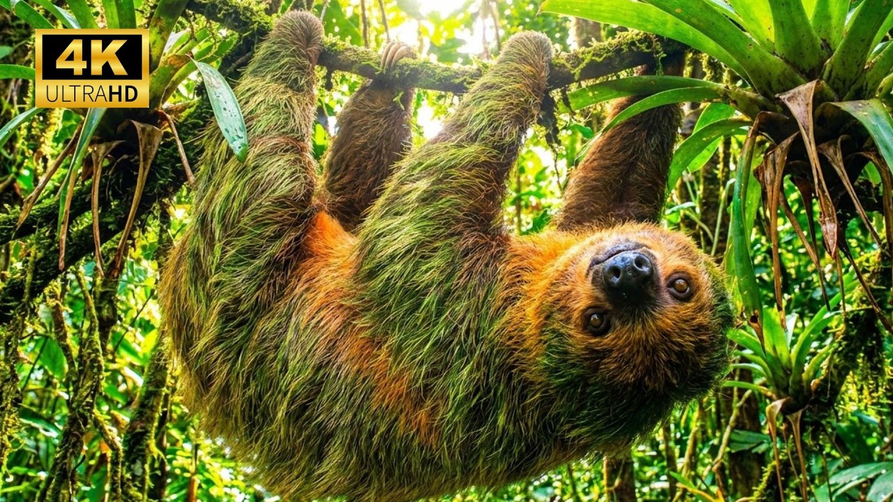Amazon Walk: Sloth Kingdom - Midday Rest | Pure Nature Sounds (4K)