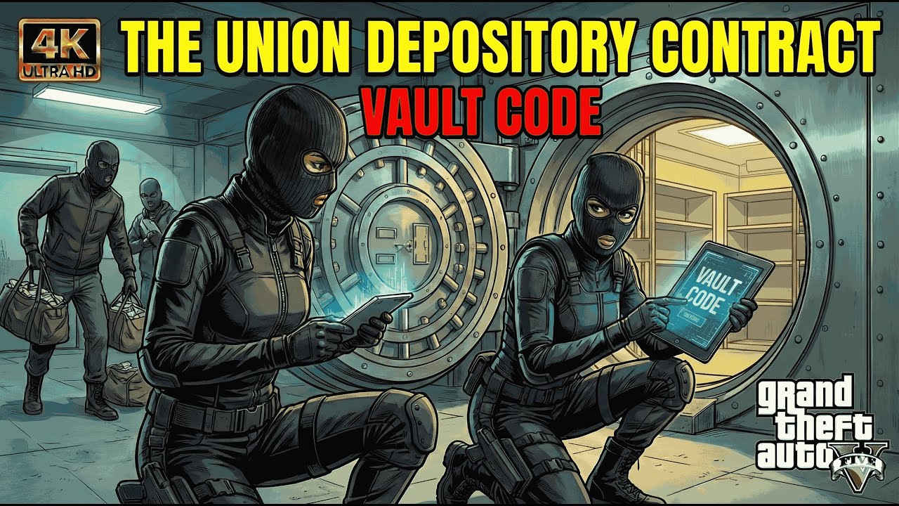 The Union Depository Contract: Vault Code Walkthrough (Solo)#gta5 #gta  #gtaonline #gta6 #autoshop
