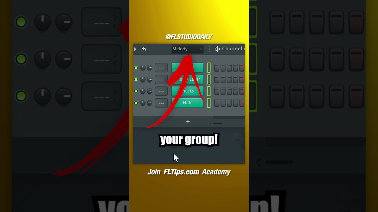 Use Groups in Channel Rack & Playlist | FL Studio Tutorial #shorts
