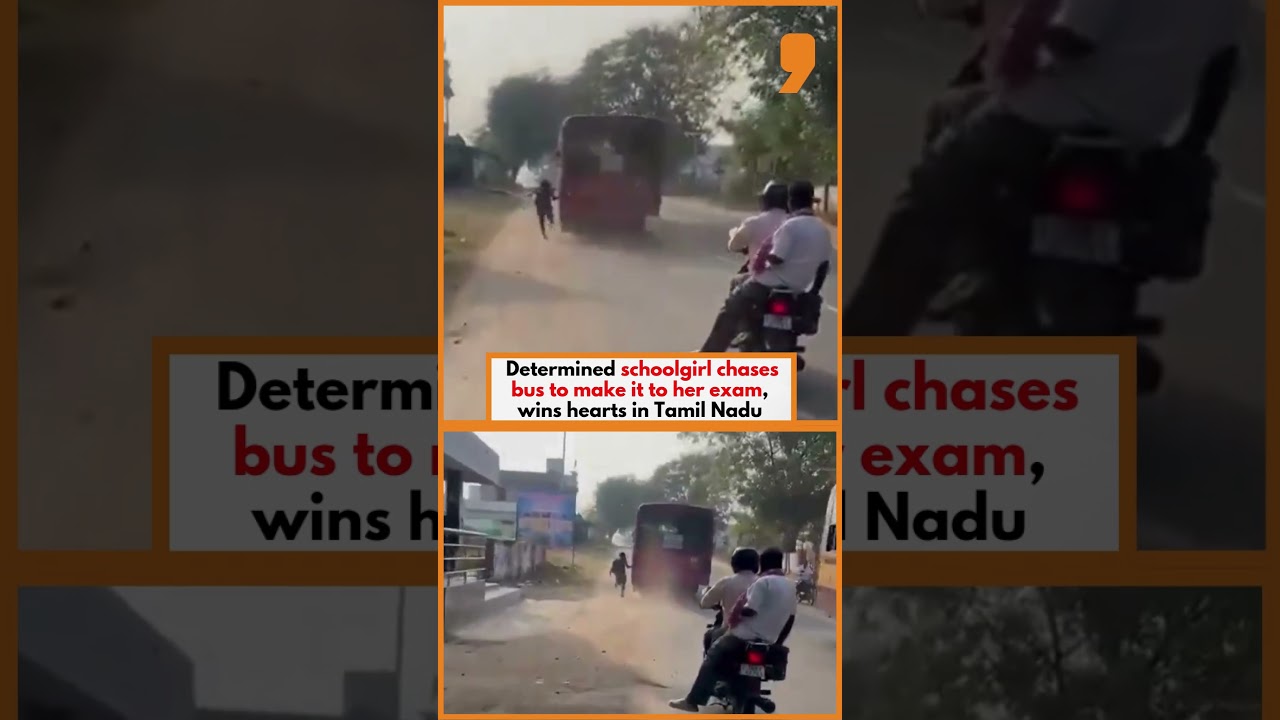 Viral Video: Schoolgirl Chases Bus to Reach Exam | TN Govt Takes Action! | News9 | Shorts