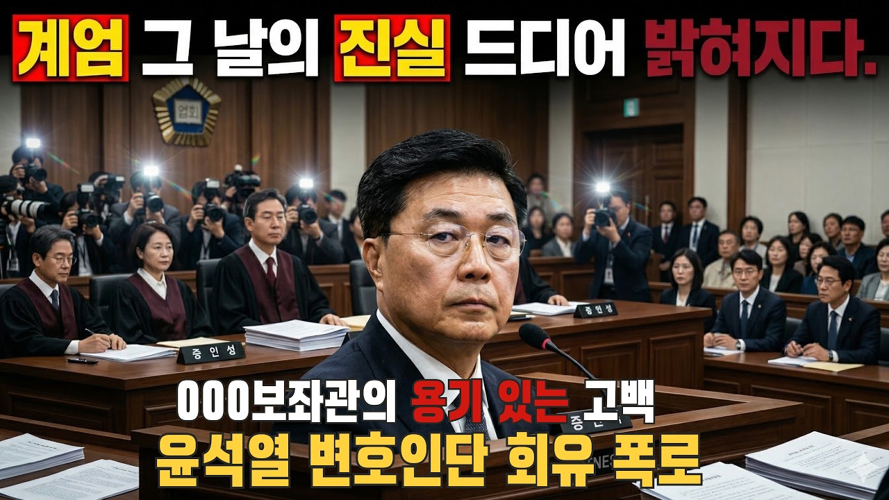 계엄, 그 날의 진실 홍장원 전 차장 보좌관의 용기있는 고백  윤석열 변호인단의 회유시도 폭로