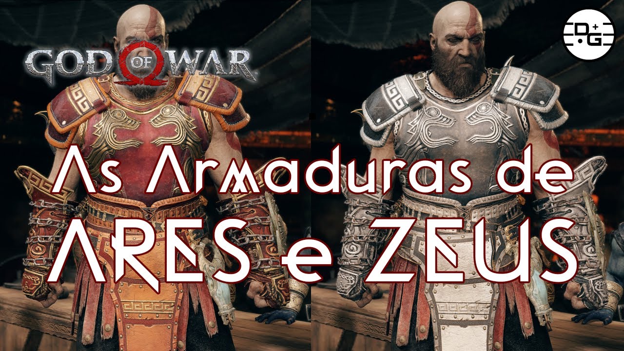 GOD OF WAR 2018 (Extra): As Armaduras de Ares e Zeus