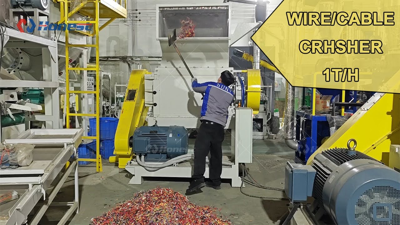 Scrap Cable Crushing Made Easy | 1 TPH Crusher Demo