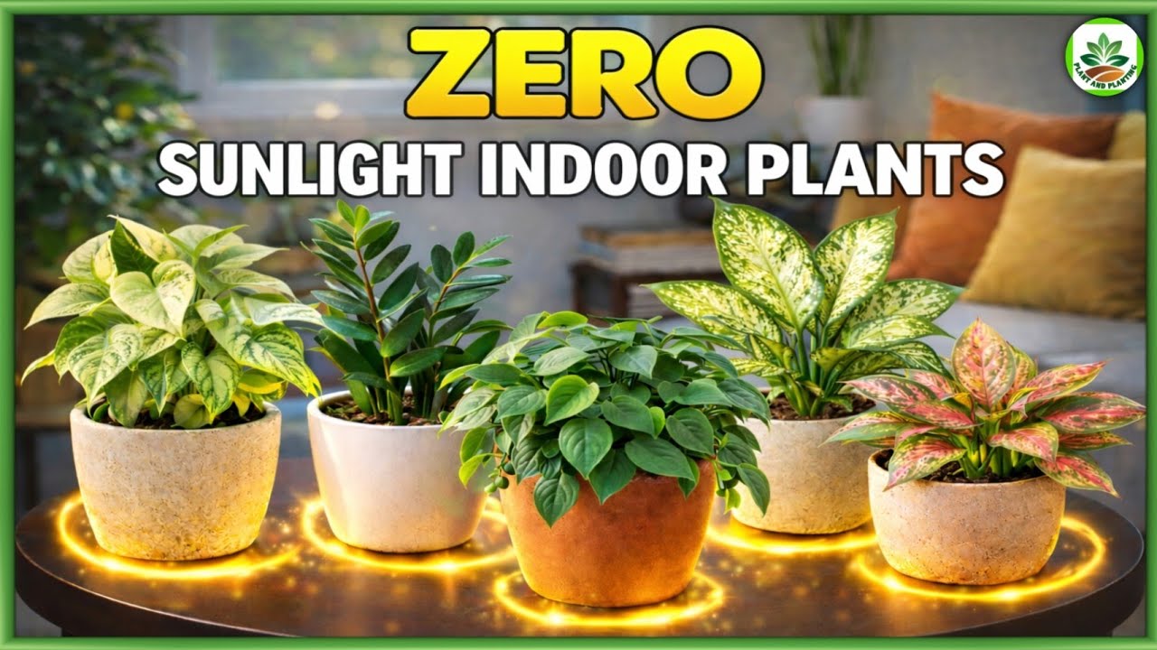 Zero to Very Low Sunlight Indoor Houseplants | Plant and Planting