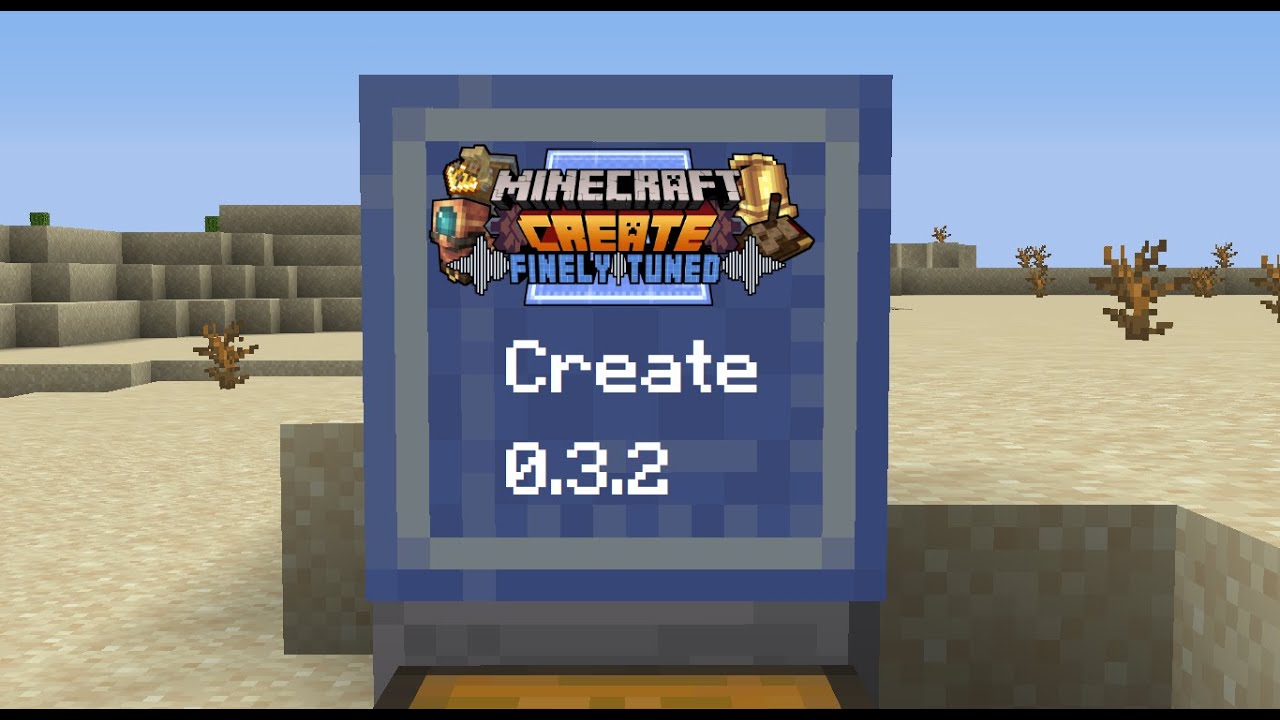 Showing stuff added in Minecraft Create 0.3.2