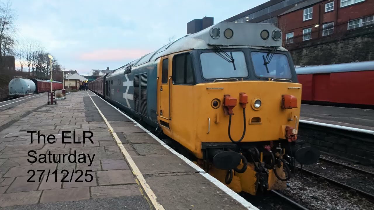 ELR Saturday 27/12/25 a very busy day with Steam 46441 and Diesels 40106 50015 along The ELR