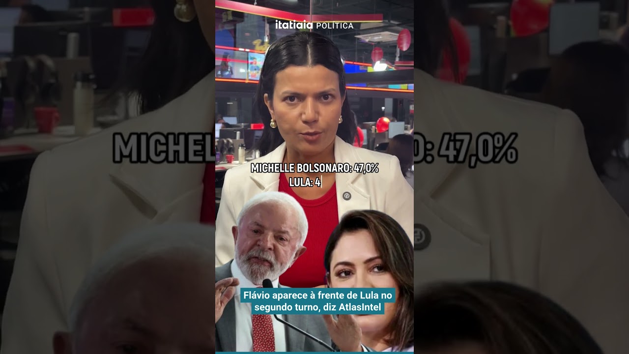 FL&Aacute;VIO BOLSONARO APARECE NA FRENTE DE LULA NO SEGUNDO TURNO, APONTA ATLAS/INTEL