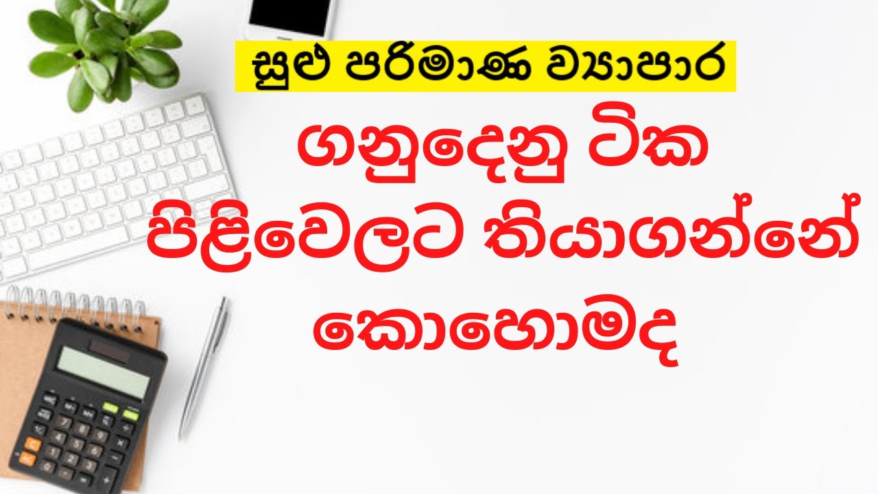 How to keep accounts for a small business | small business books keeping in sinhala