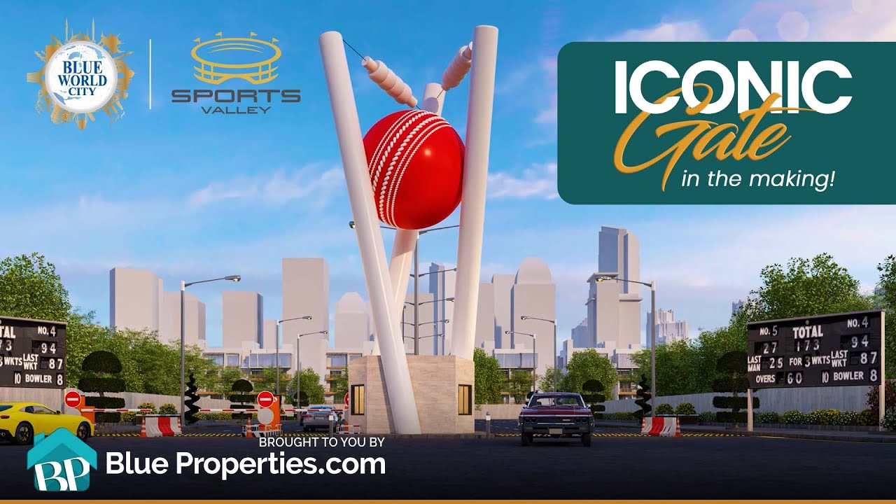 Sports Valley, Shoaib Akhtar Enclave Iconic Gate in the Making | Blue Properties.com