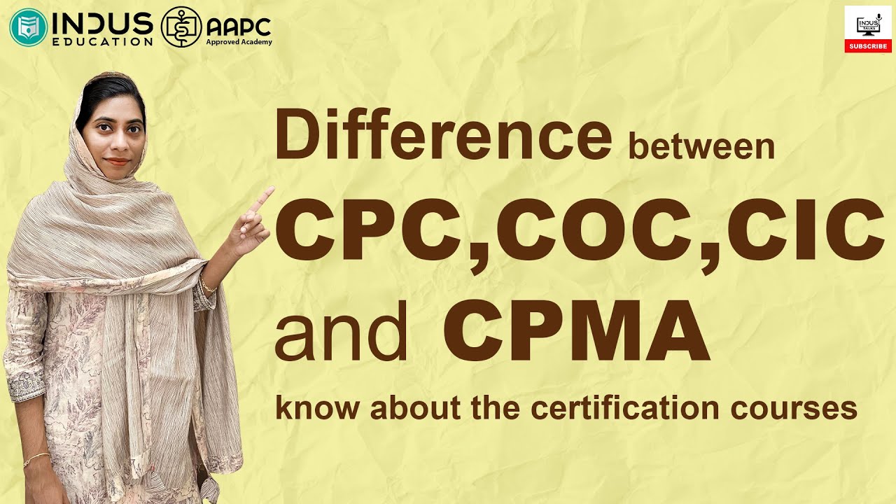 Difference between CPC, CIC, COC and CPMA Credentials