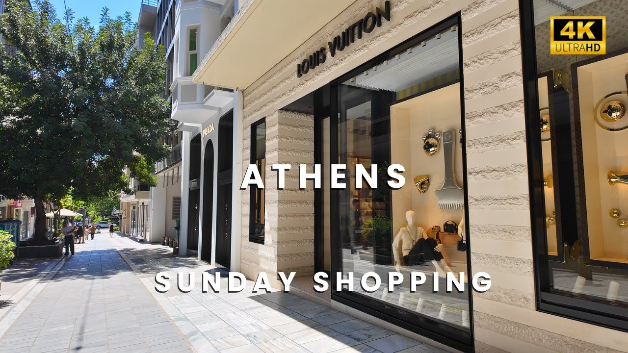 Sunday Shopping Walk in Athens, Greece 2025 🇬🇷 [4K]