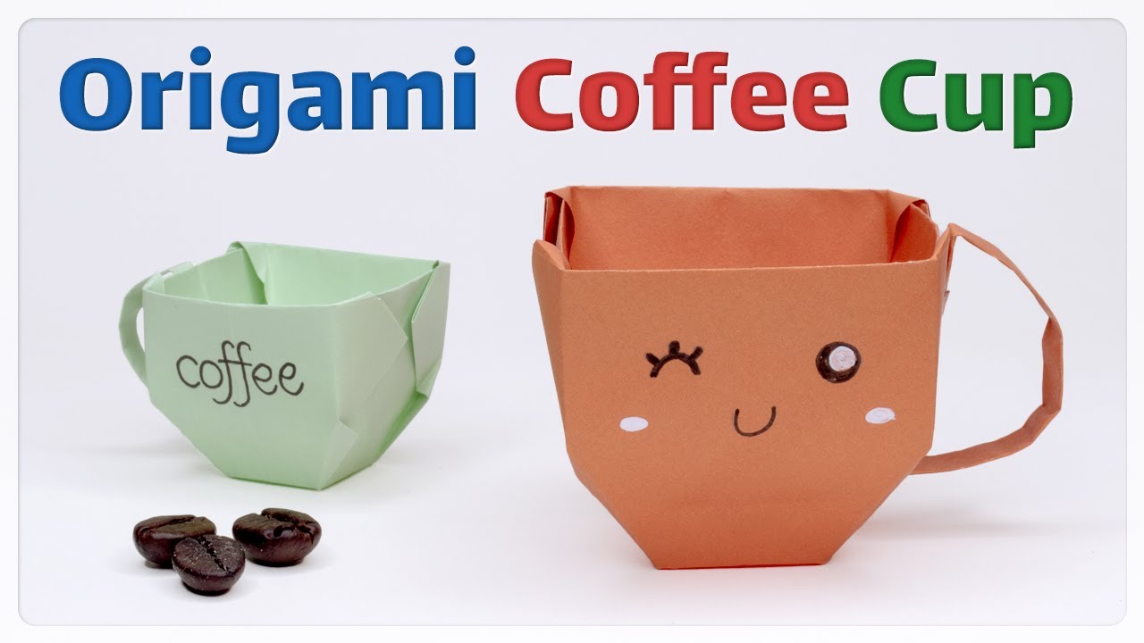 How to Make Origami Coffee Cup | Paper Cup