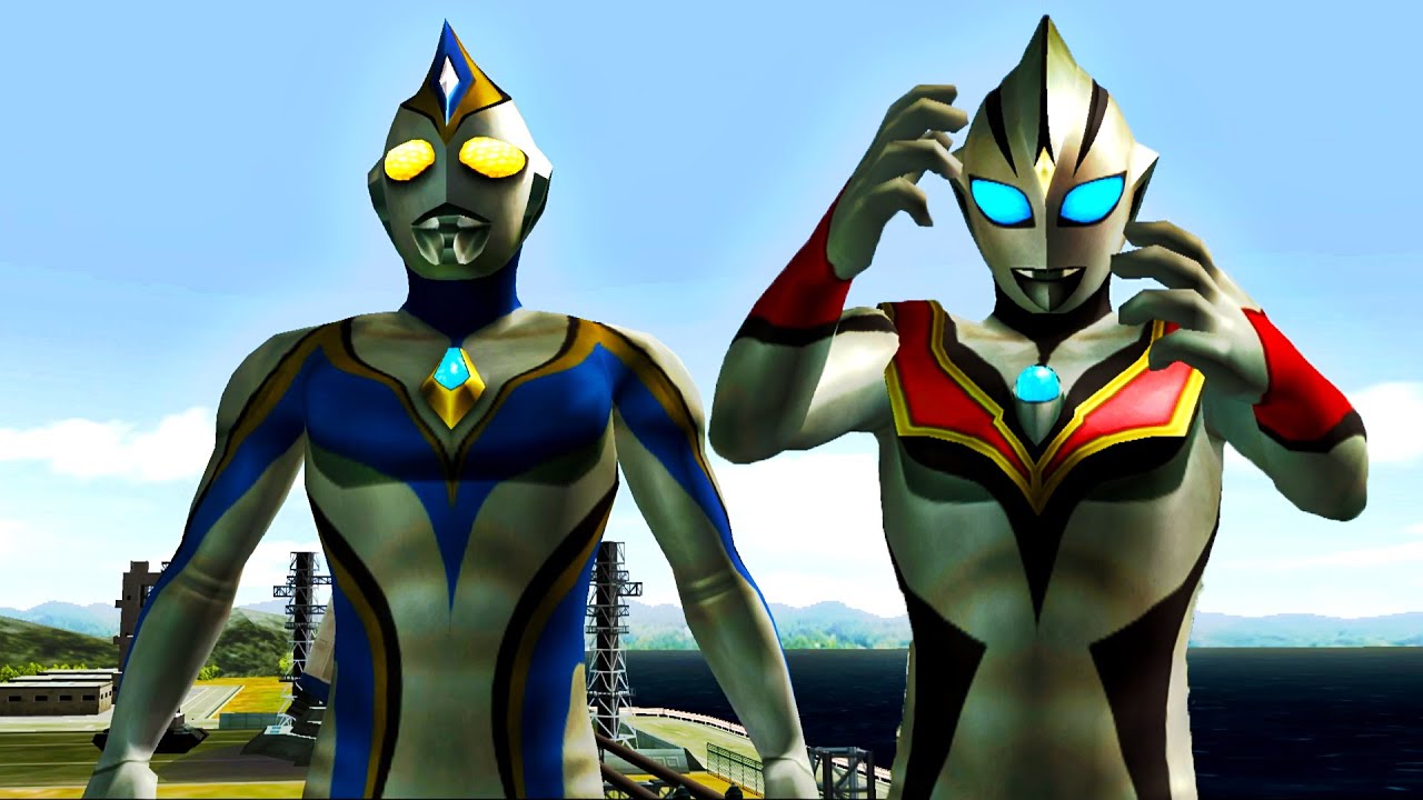 Evil Tiga and Imitation Ultraman Dyna - TagTeam NEW Request 57
