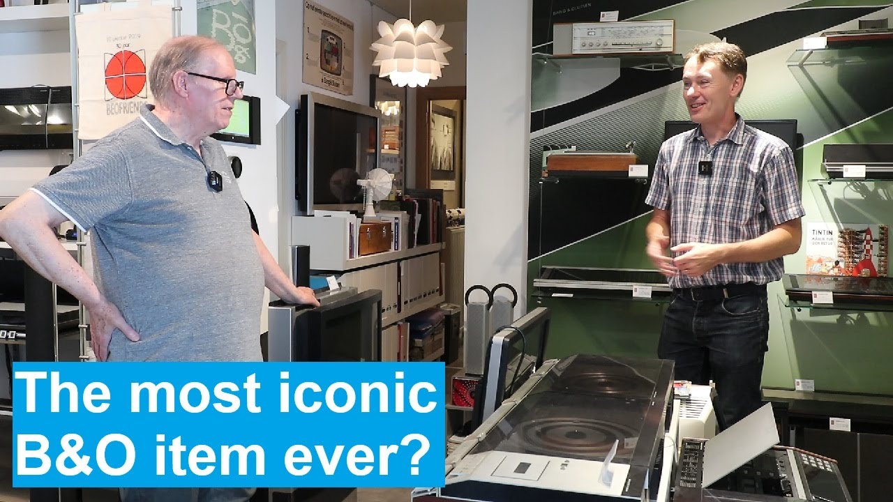 Choosing the most iconic B&O products from the past 100 years with Paul at the Belgian B&O museum!