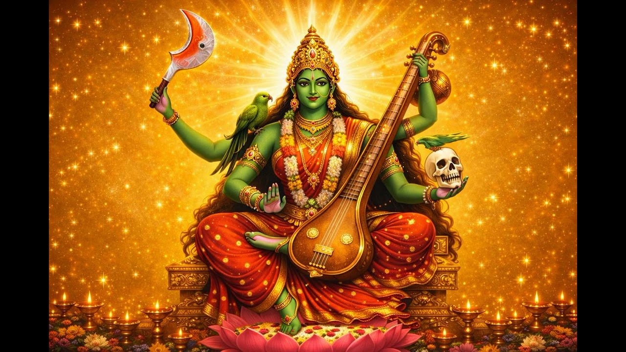 Maa Matangi Kavach🙏 | Goddess of inner wisdom, speech, music, and the arts.