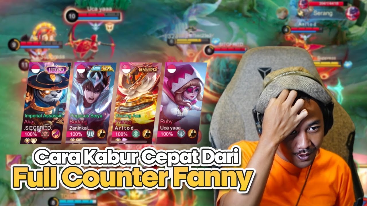 CARA CEPAT FANNY DWI WOII KABUR DARI SERANGAN COUNTER FANNY YANG BERTUBI-TUBI❗️- Mobile Legends