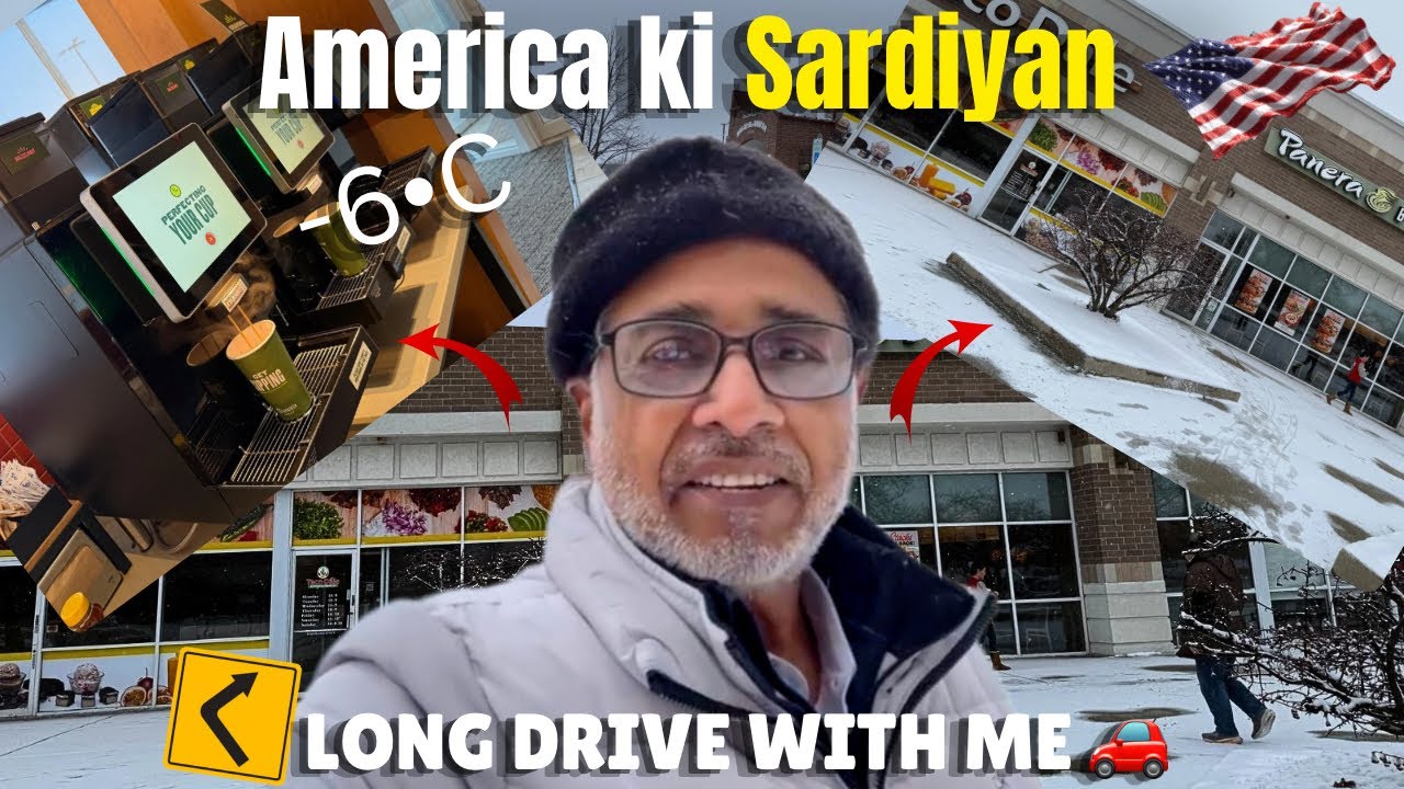 America Ki Sarfiyan -6•C🥶😍| Long Drive❤️