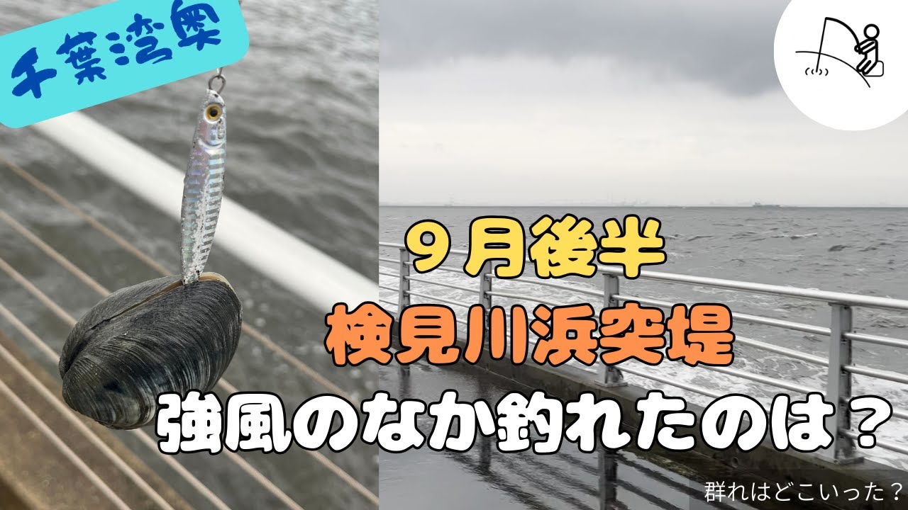 強風の千葉湾奥で釣れたのは？ -検見川浜突堤- 【2025年09月後半】