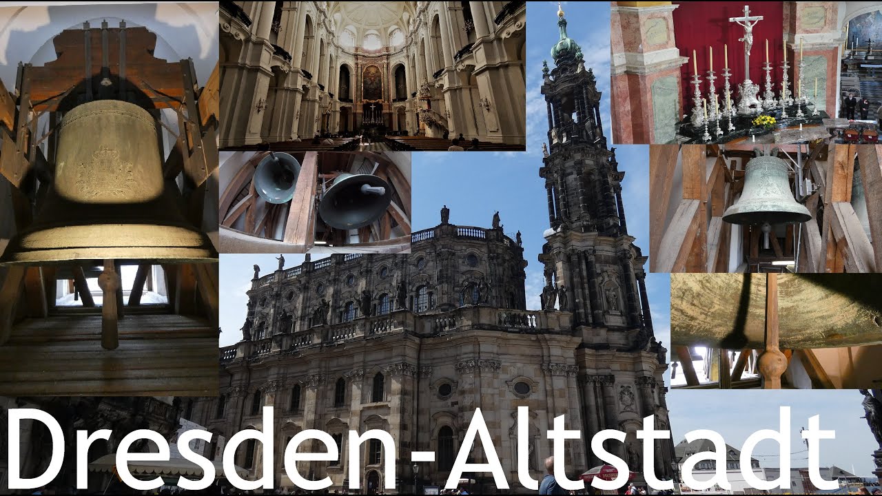 Dresden (DD) Glocken der Kathedral- und ehem. Hofkirche Ss. Trinitatis (Turmaufnahme)