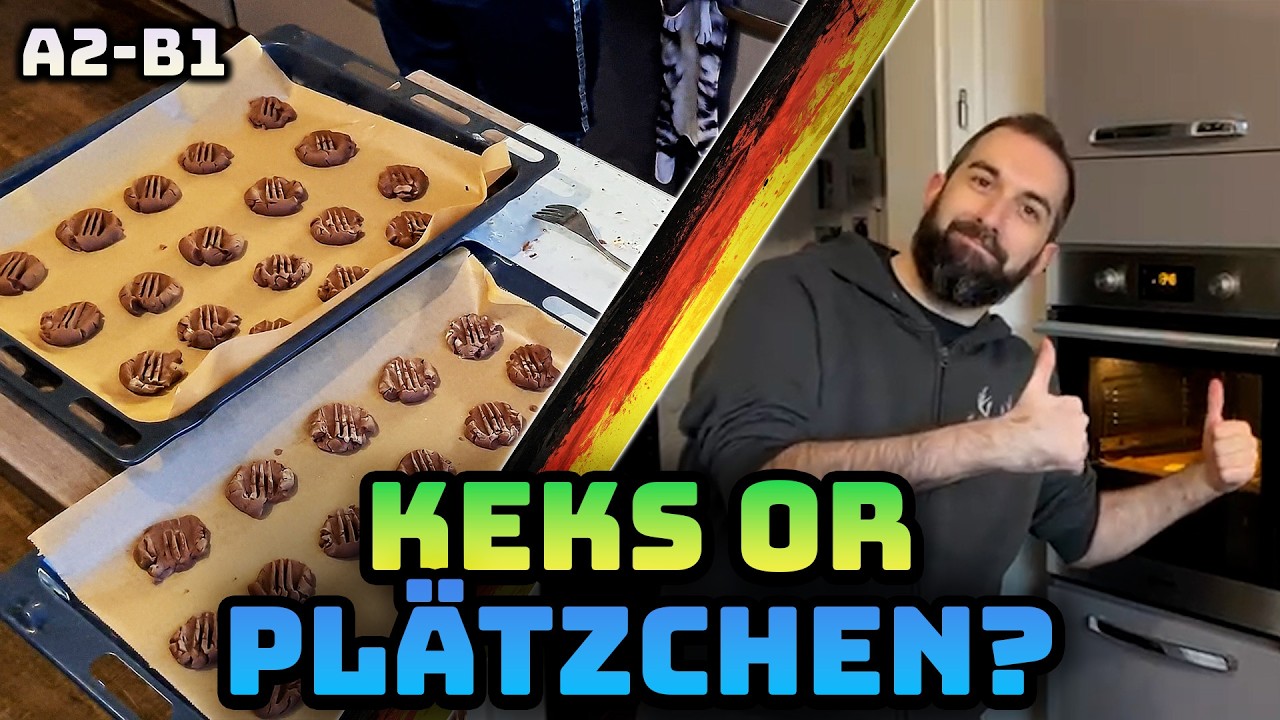 Baking in German: Chocolate Pudding Cookies + Recipe & Vocabulary (A2–B1)