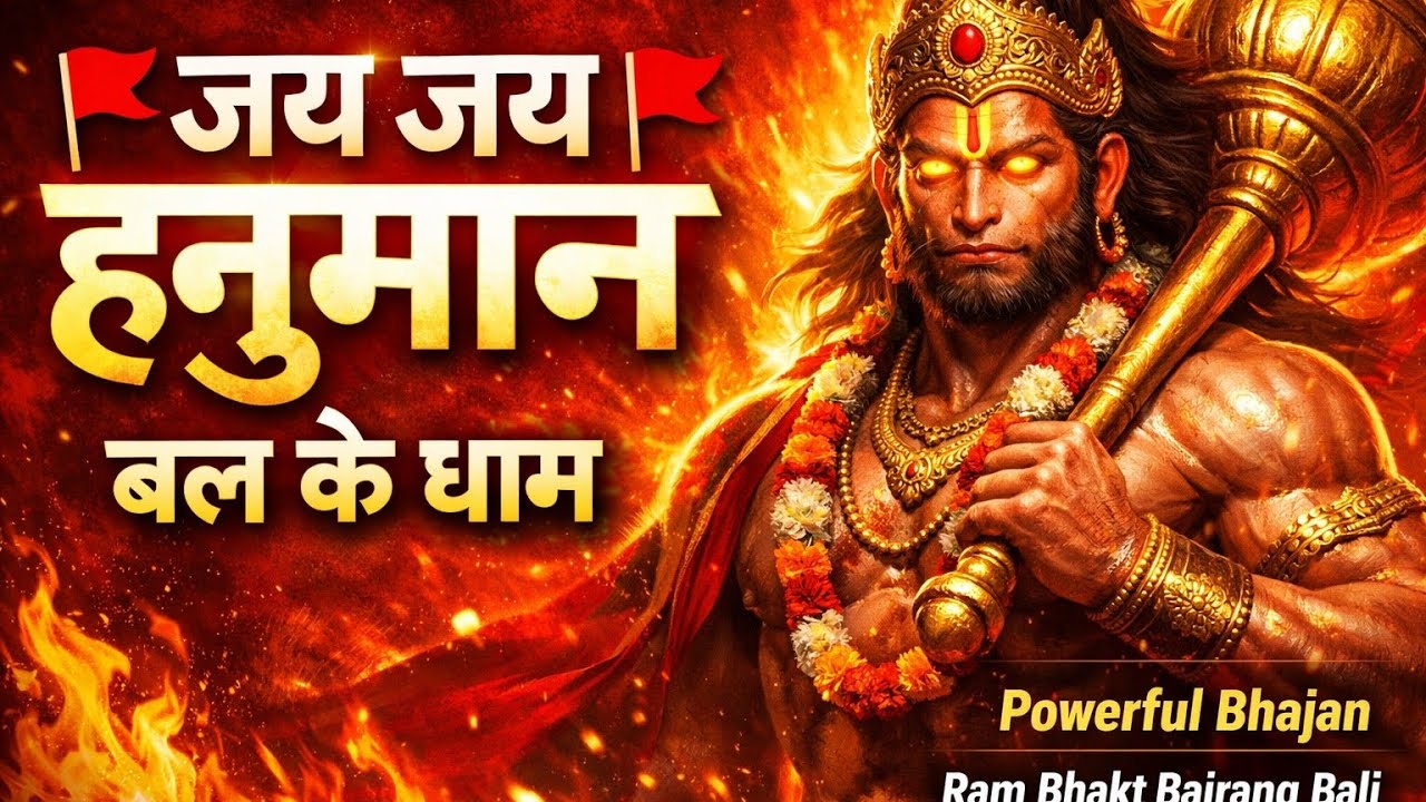 जय जय हनुमान 🚩 | Powerful Hanuman Bhajan | Jai Bajrang Bali | Ram Bhakt Hanuman