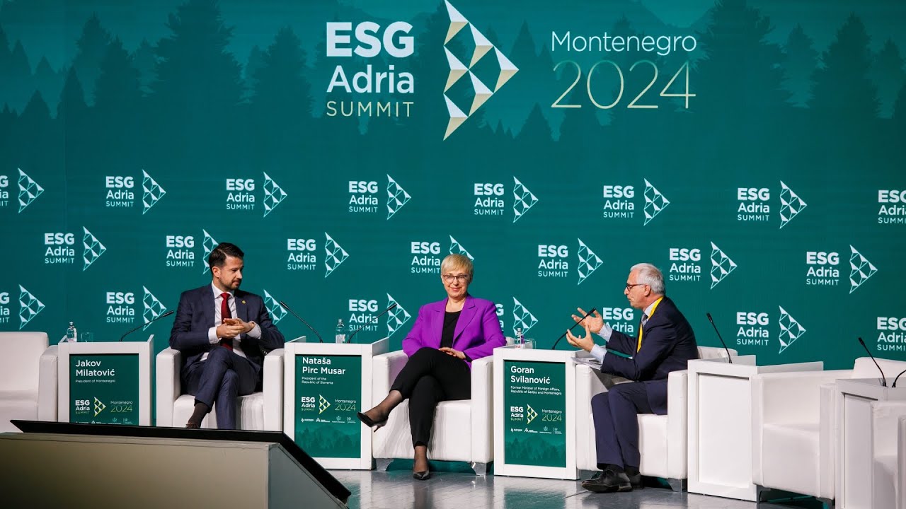 ESG Adria Summit 2024 - Our Region's Future: Jakov Milatović and Nataša Pirc Musar