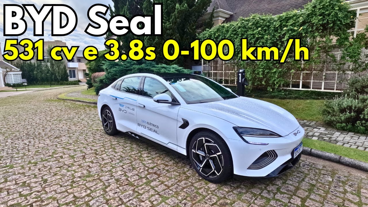 531 cv, 0-100 km/h em 3.8 s e R$ 296.800,00 - Dirigindo o Famoso BYD Seal