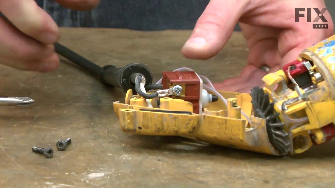 DeWALT Grinder Repair – How to replace the Power Cord