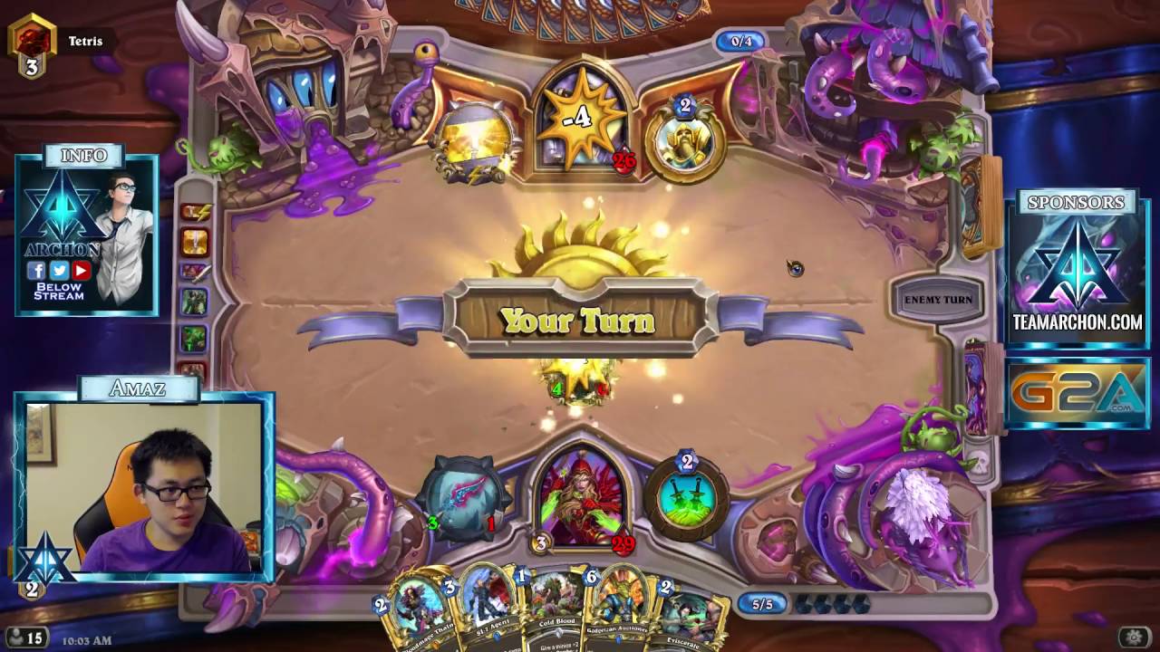 Hearthstone Amaz Playing Amnesiac's Miracle Rogue Deck