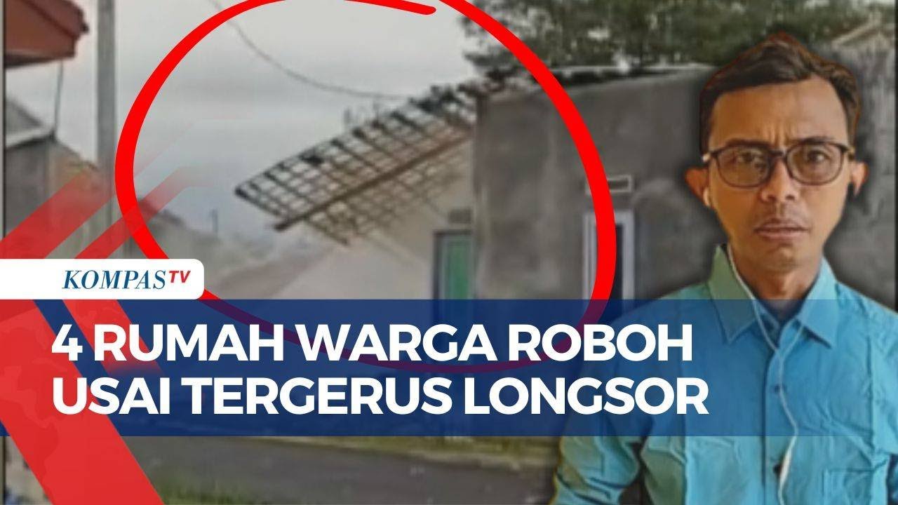 Detik-Detik Rumah Warga Roboh Usai Tergerus Longsor di Kabupaten Kuningan | CUACA BURUK