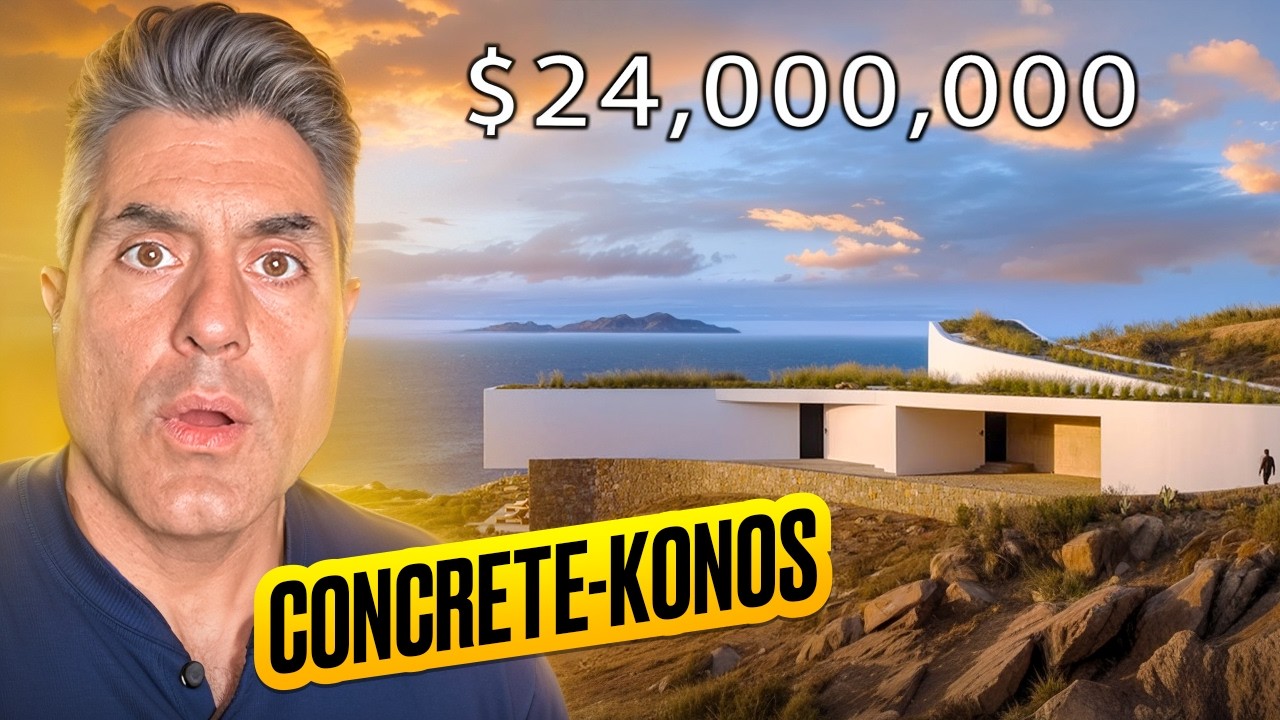 Mykonos or NO-Konos? Modern Brutalist Mansion EXPOSED