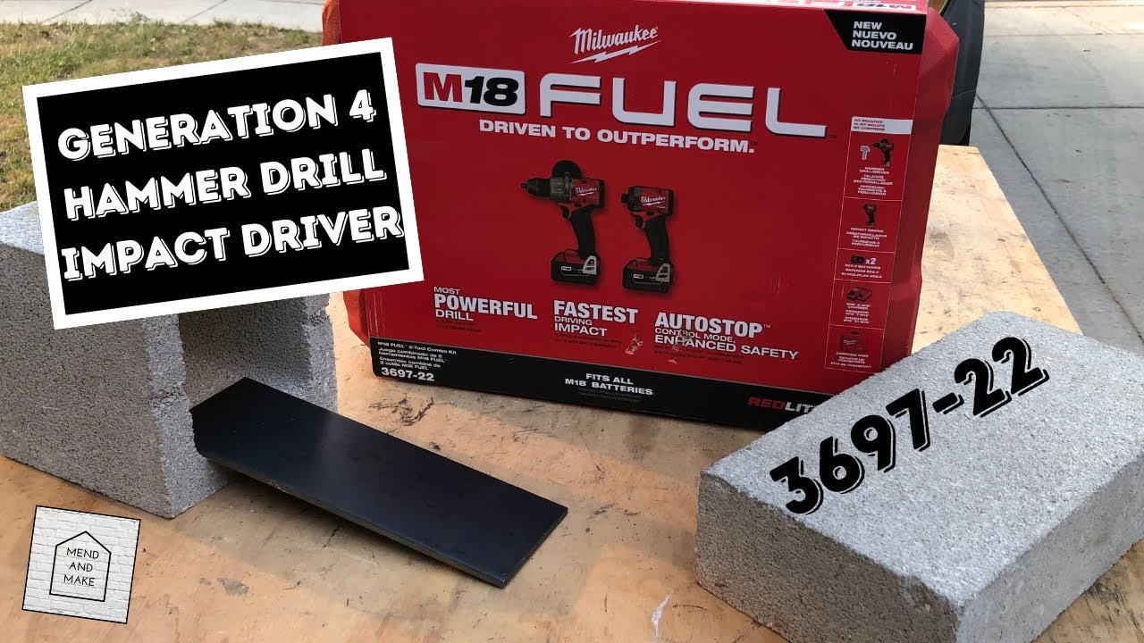 Milwaukee M18 Fuel  Drill and Impact Driver 3697-22 Review/Demo 4th Generation