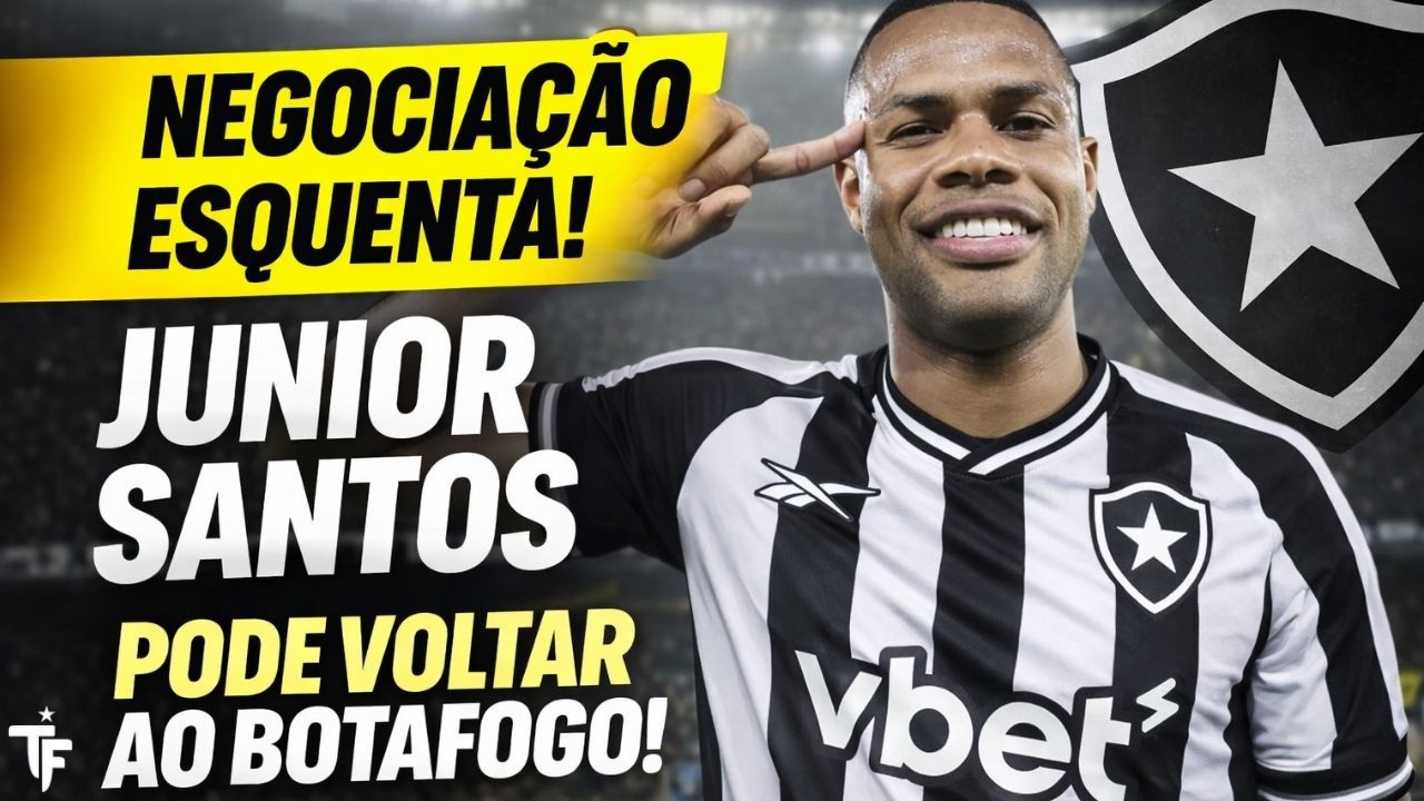 🚨NEGOCIAÇÃO COM JÚNIOR SANTOS ESQUENTA E JACARÉ PODE VOLTAR A VESTIR CAMISA DO BOTAFOGO | OTIMISMO