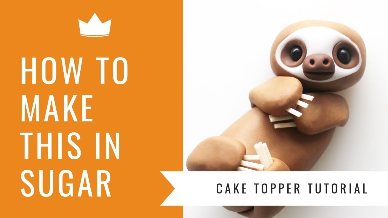 How to make an adorable Sloth Cake Topper