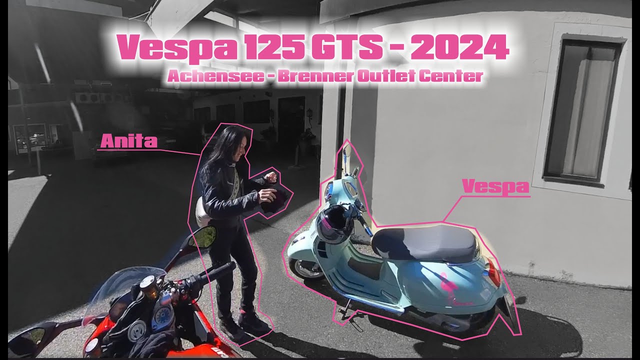 Mit Vespa 125 GTS 2024´er  vom Achensee zum Brenner