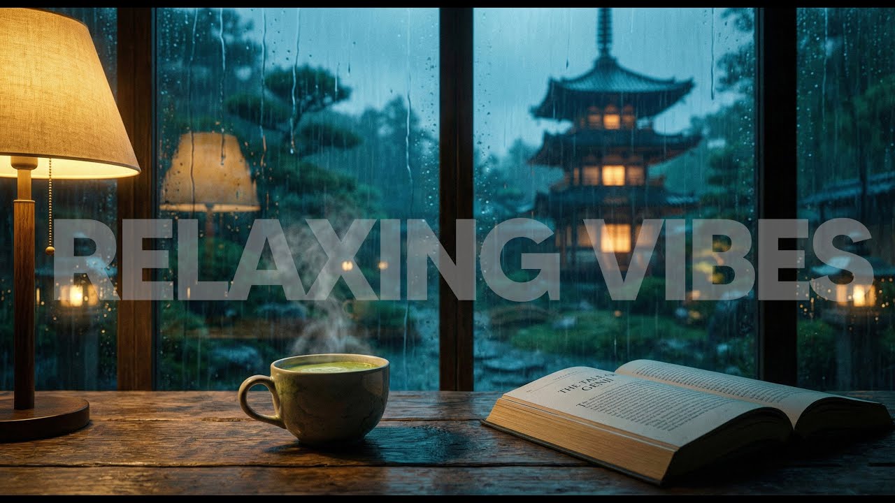 Relaxing Japanese Music 🌧️ Flute & Rain for Stress Relief (リラックス BGM)