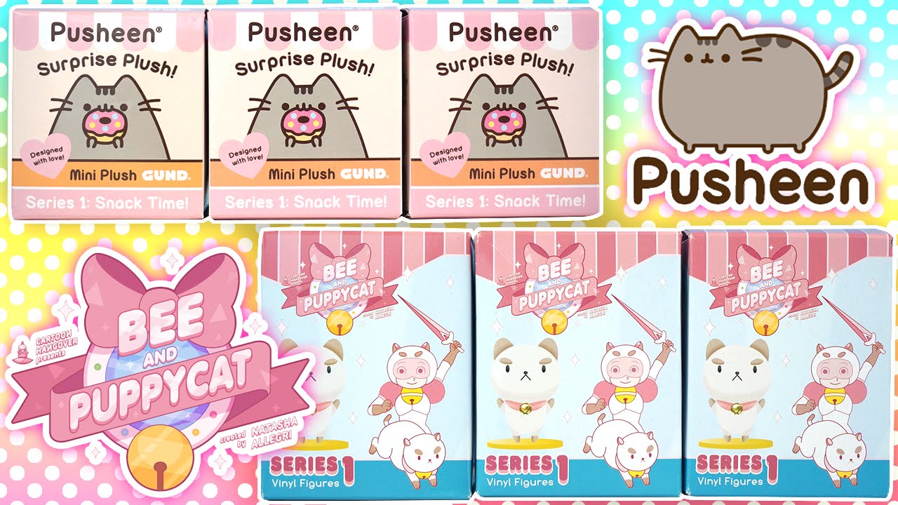 Pusheen Cat & Bee and Puppycat Surprise Blind Boxes - Kawaii Collectible Figures!
