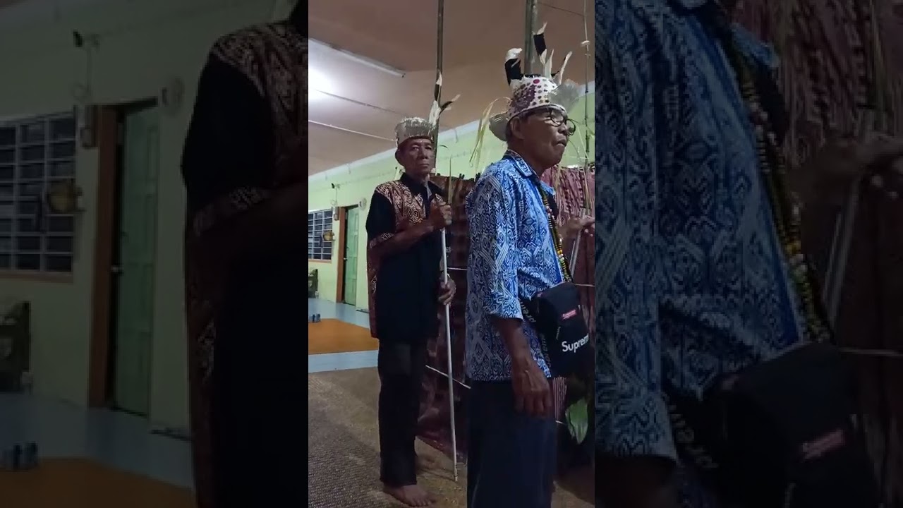 Nimang engkunek rumah baru adat dayak  iban rumah panjang